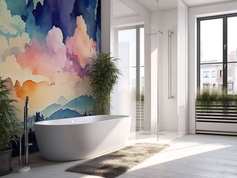 Sfondo astratto ad acquerello