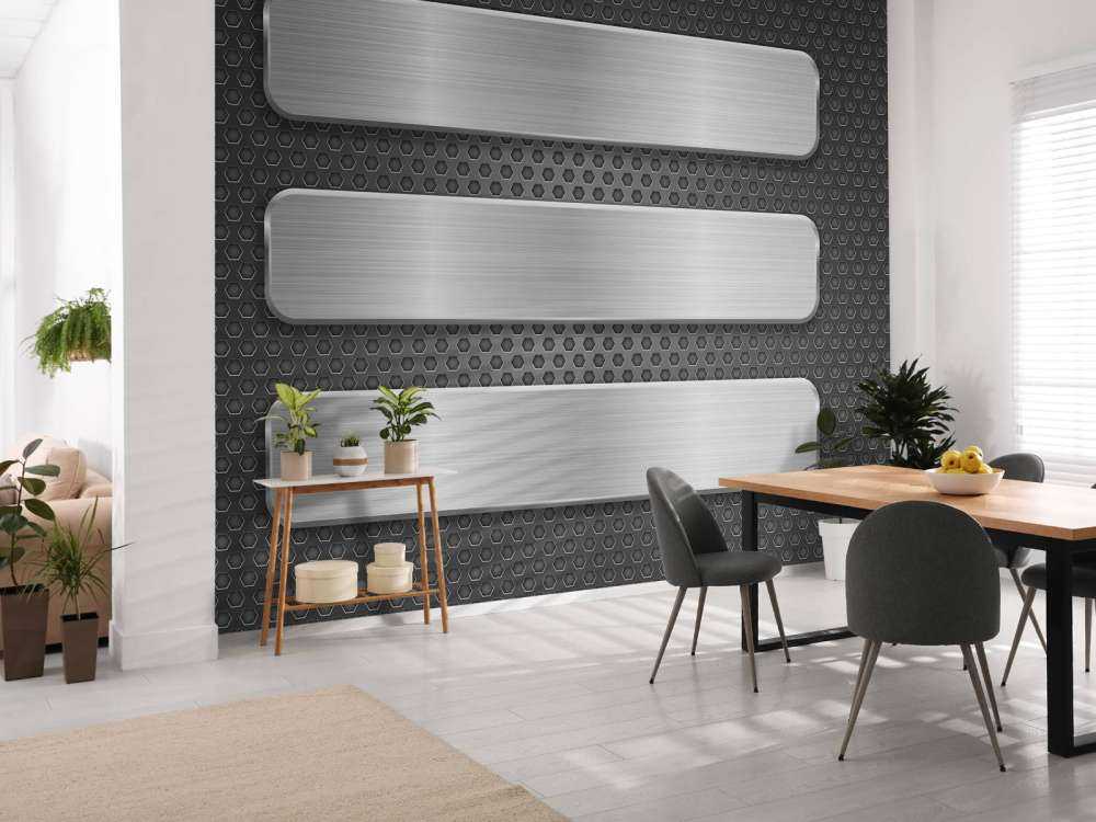 Sfondo metallico con piastre