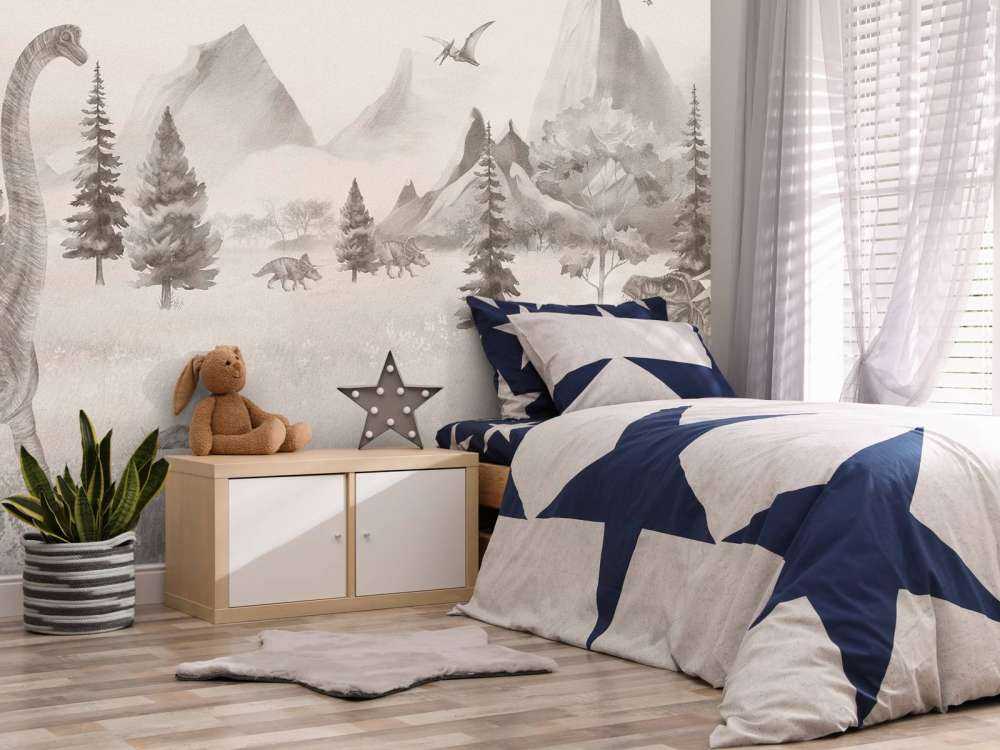 Valle di montagna preistorica