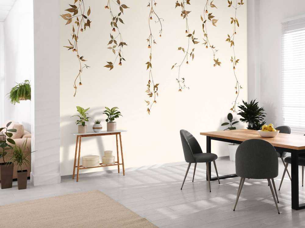 Vite di clematide con fiori