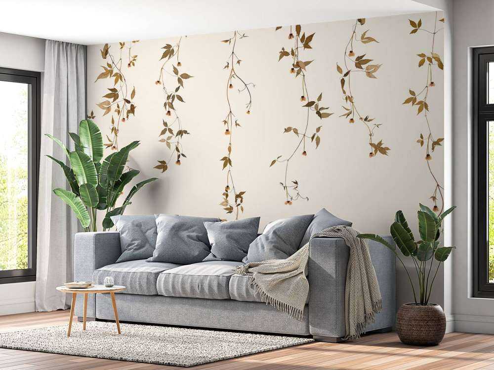 Vite di clematide con fiori