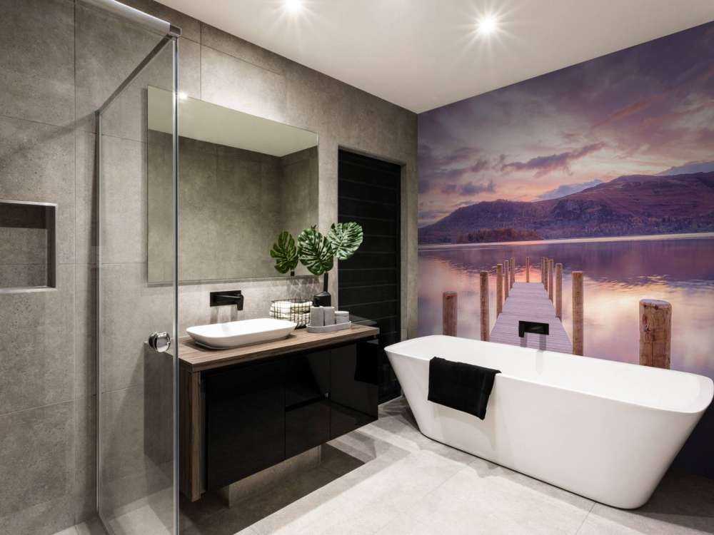 Molo di legno al tramonto