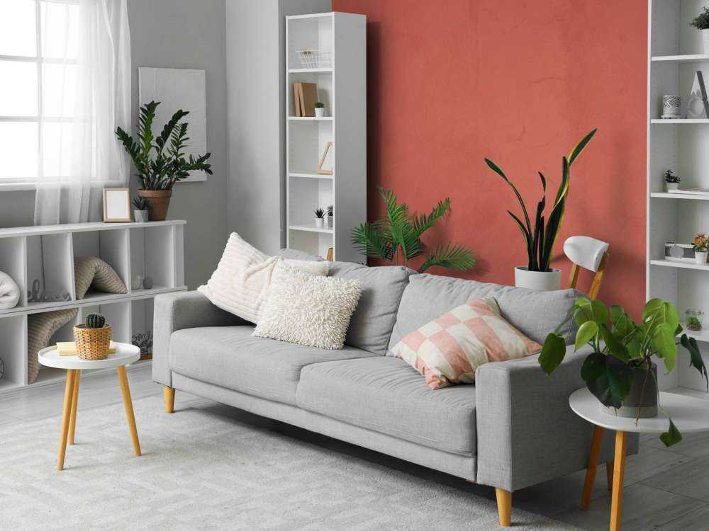 Calcestruzzo rosso decolorato