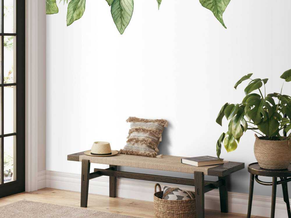 Appendere foglie di acquerello