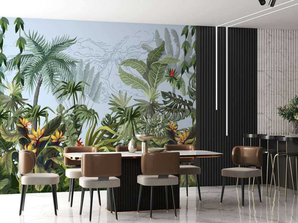 Alberi e fiori della giungla