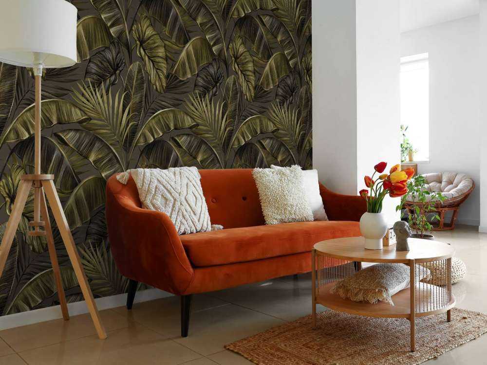 Foglie di banana scura