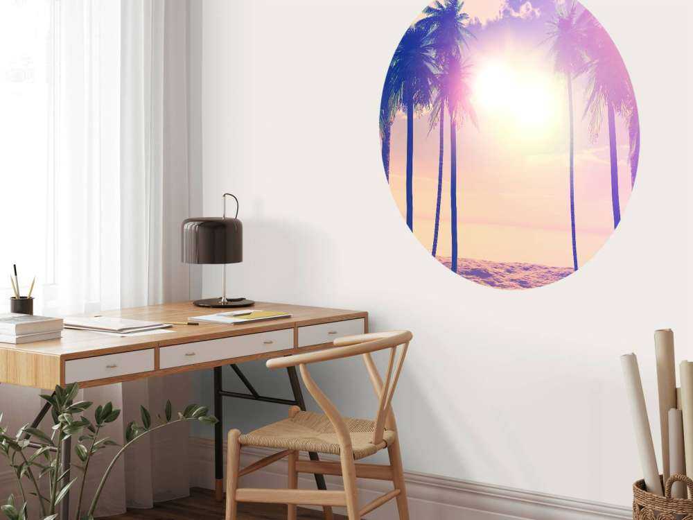 Palme d'epoca e oceano