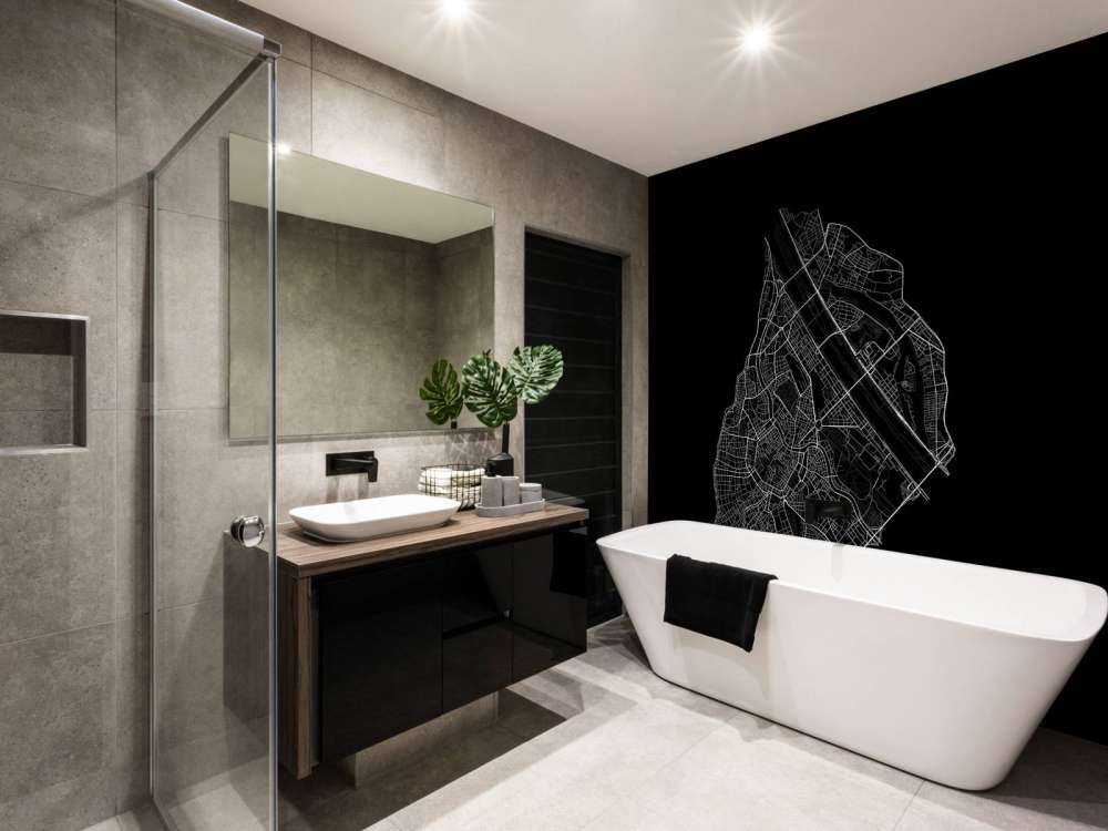 Mappa del centro di Vienna, nero