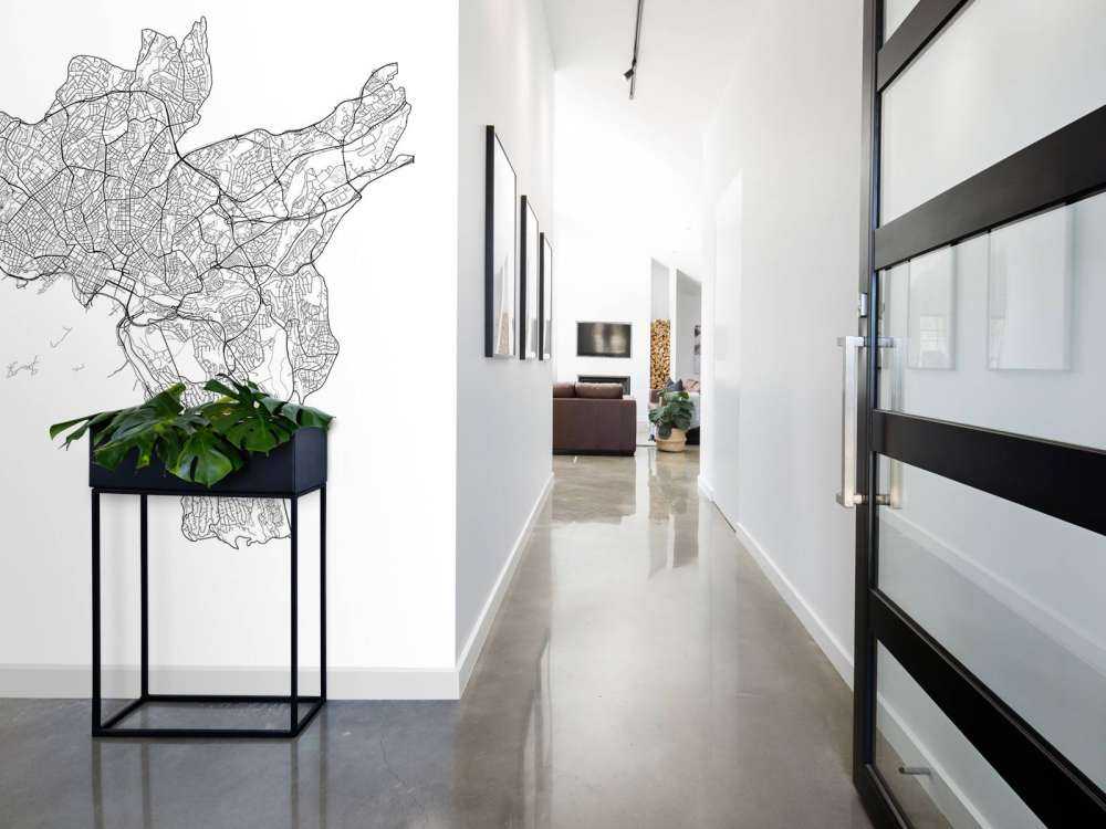 Mappa di Oslo, bianco 