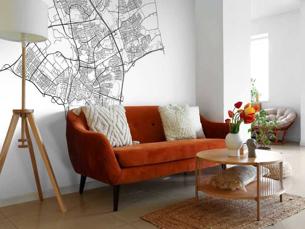 Mappa di Den Bosch, bianco