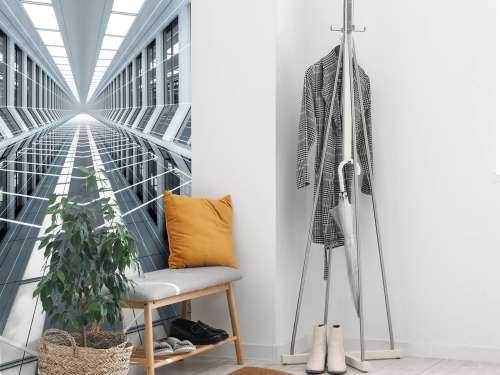 Corridoio 3D in un ufficio