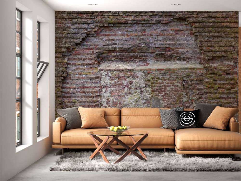 Vecchio muro sbriciolato