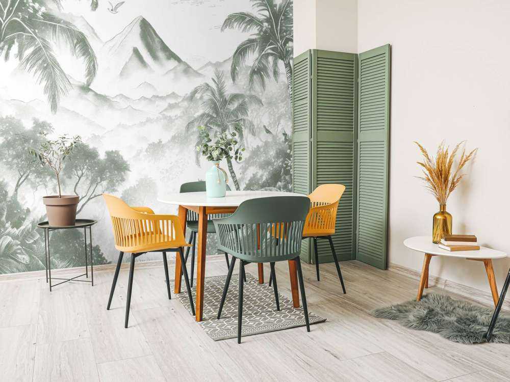 Alba sull'Isola Vulcanica, verde