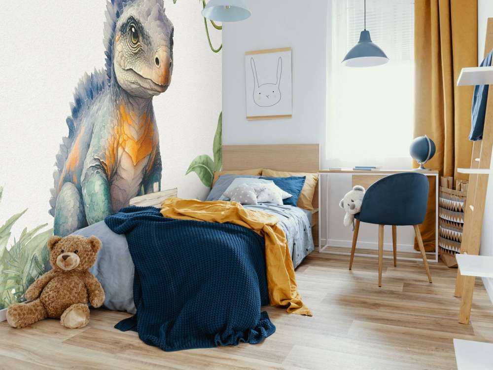 Baby ankylosaurus nella giungla