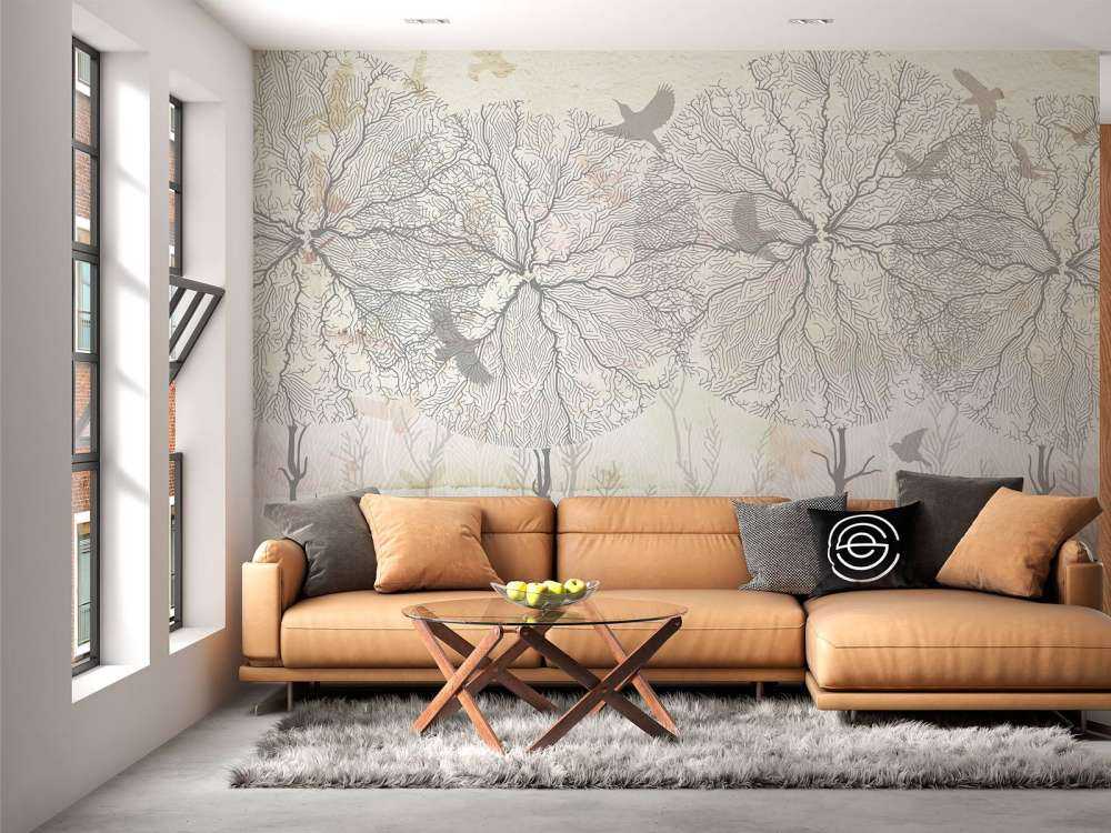 Graphic Trees - Yellow