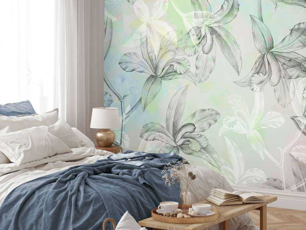 Acquerello Armonia di Orchidee