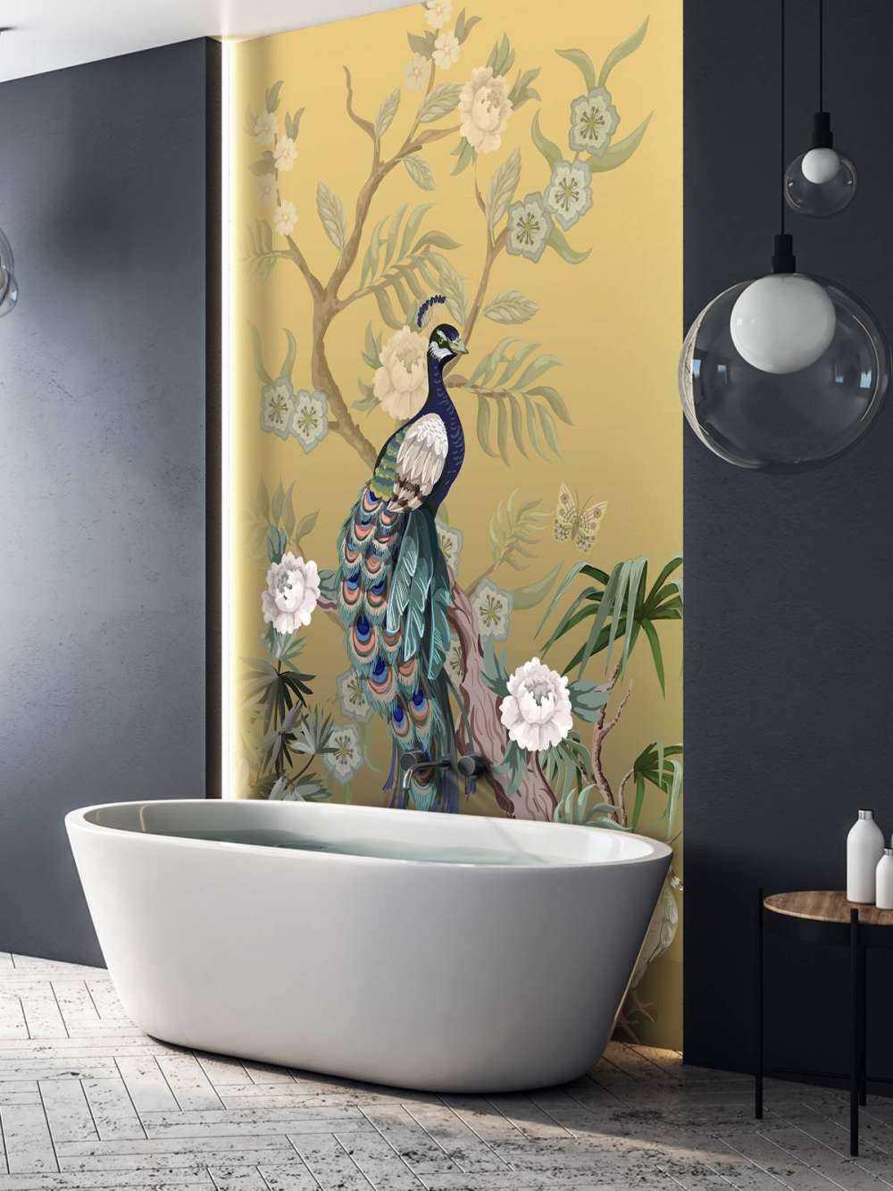 Pavoni e Peonie - Oro