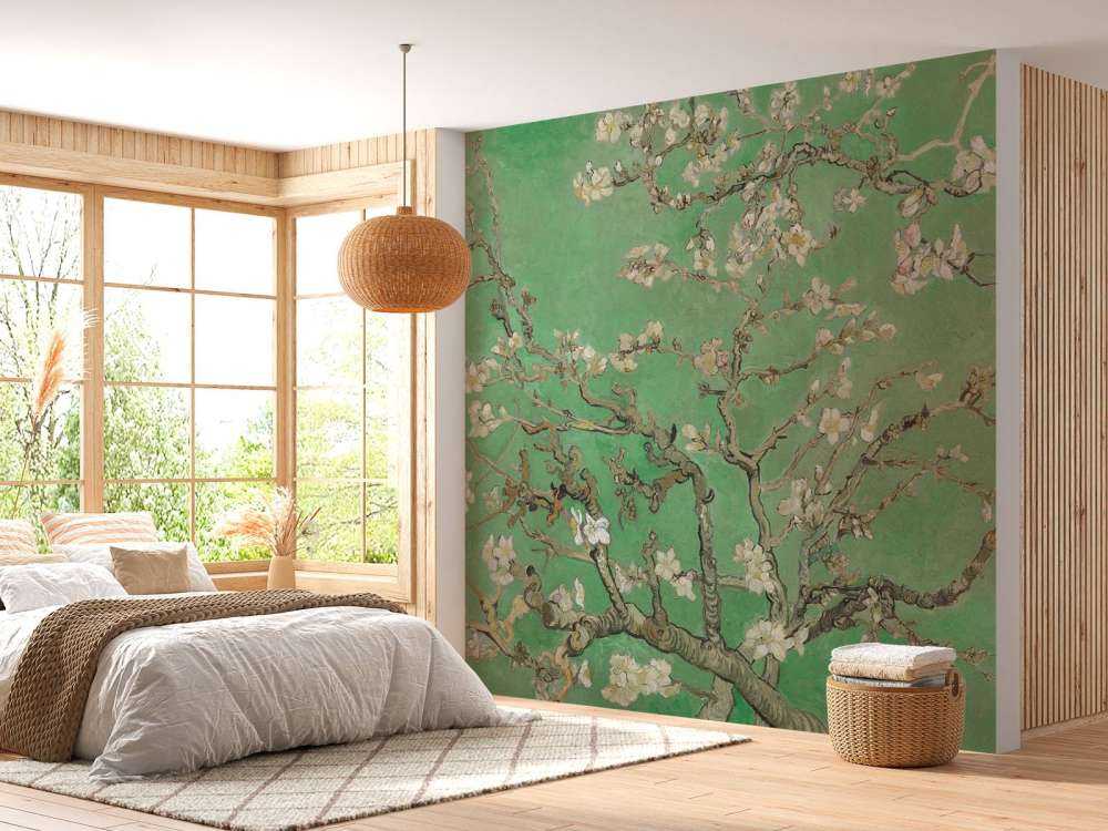 Mandorlo in fiore di primavera