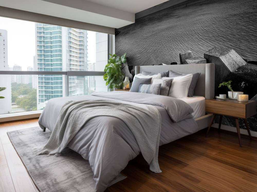 Blocchi di cemento per il porto di Cadzand Bad 