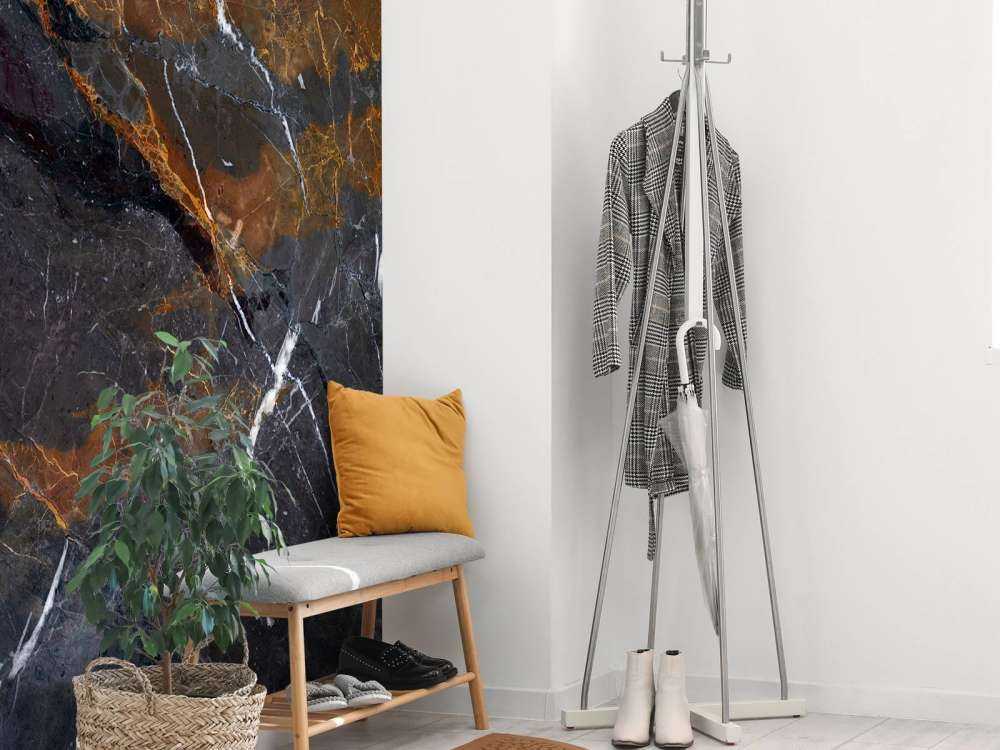 Marmo con colori caldi