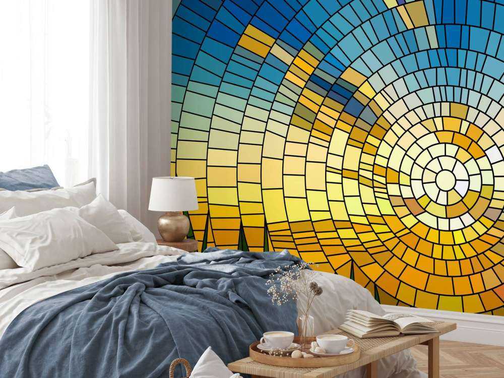 Tramonto su un prato