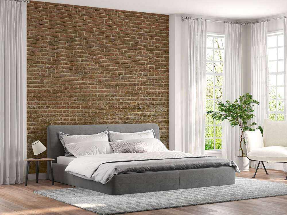 Muro di pietra con giunti stretti