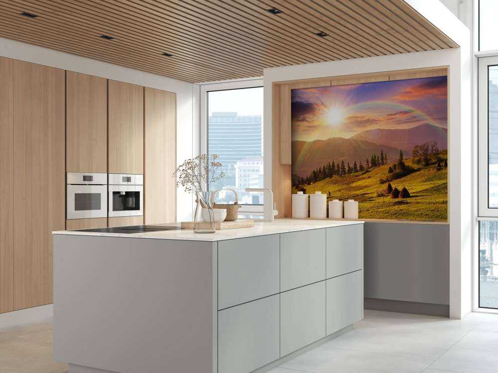 Covoni nel paesaggio di montagna