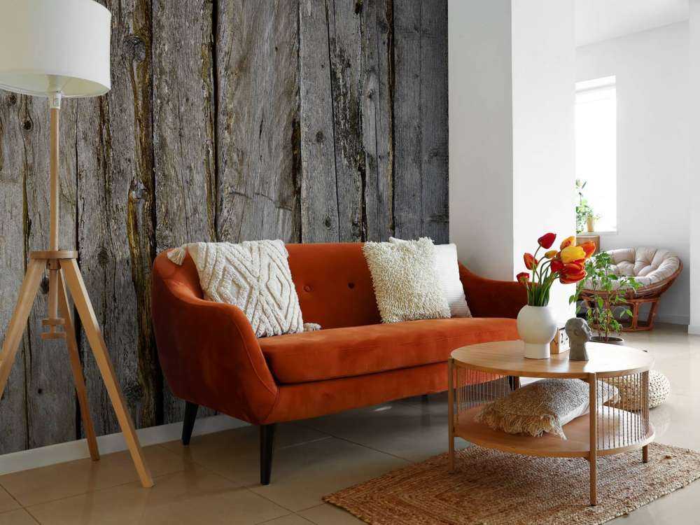 Vecchie travi logorate dalle intemperie