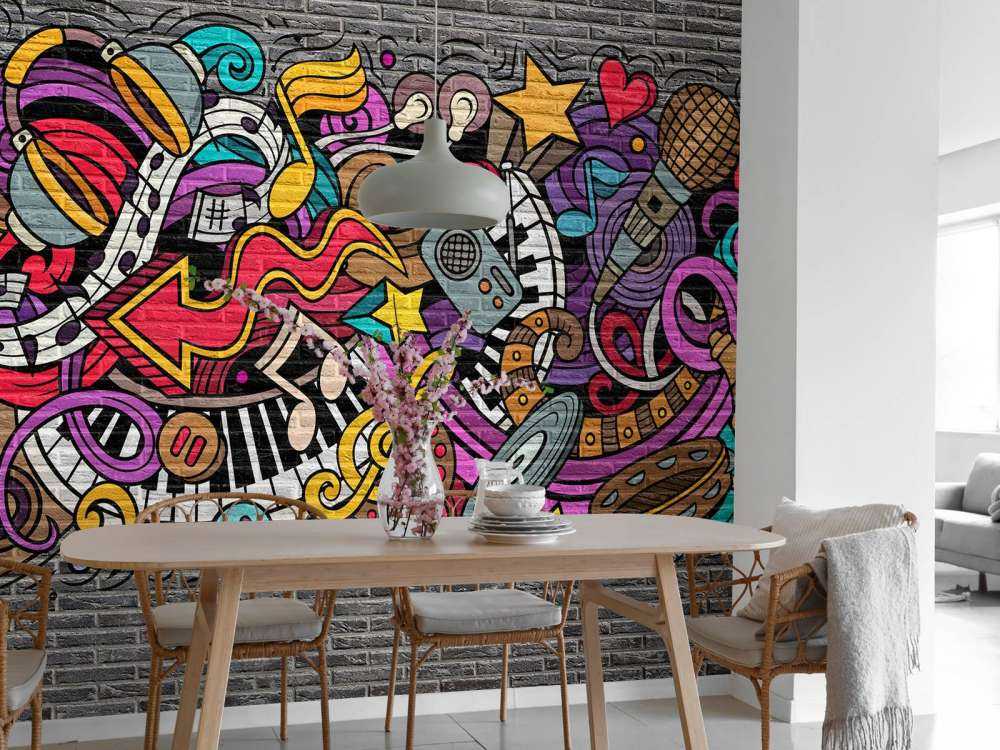 Graffiti musicali su mattoni