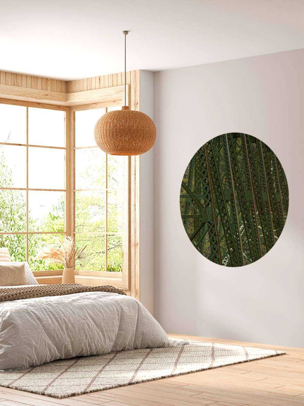 Struttura in acciaio vecchio ponte ferroviario