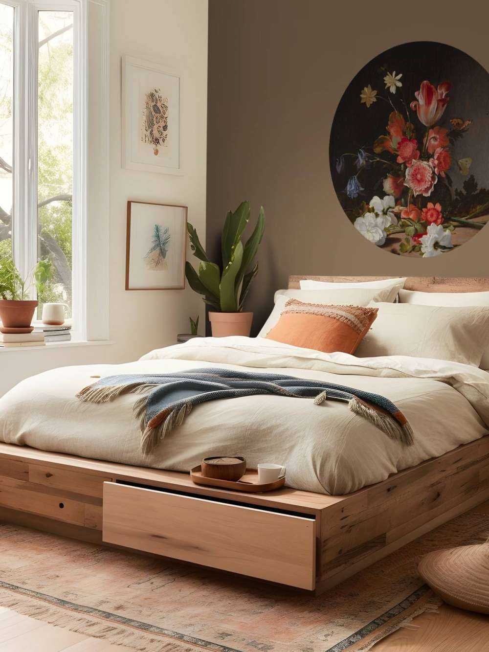 Natura morta con un bouquet in sviluppo