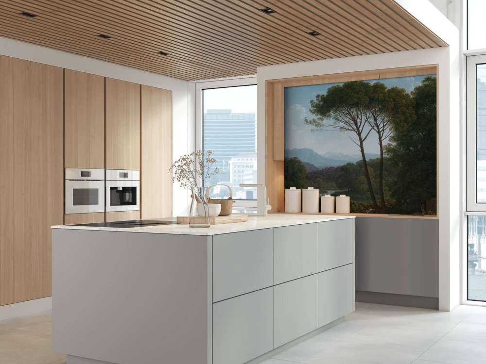 Paesaggio italiano con pini