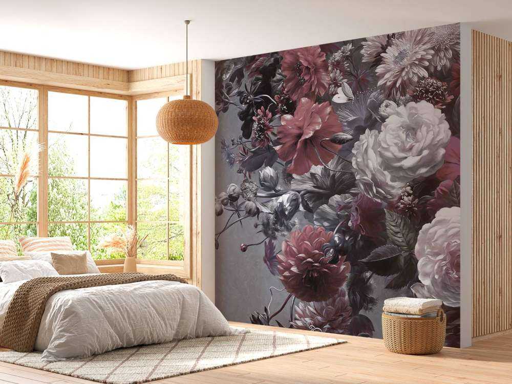 Grande bouquet con papaveri rossi