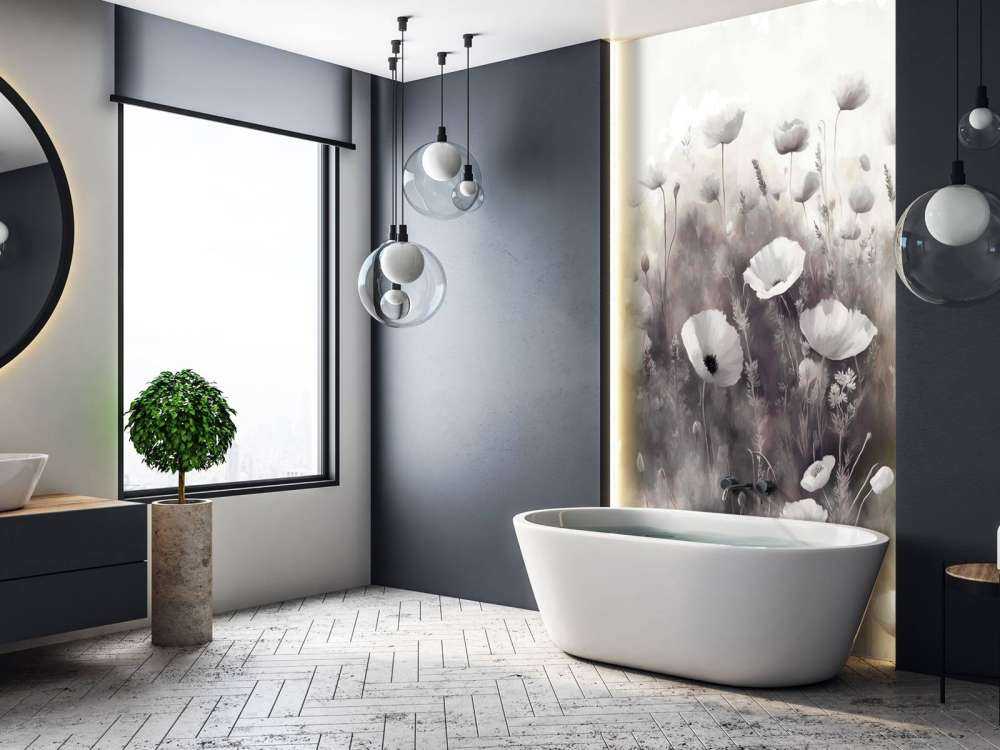 Danza di fiori selvatici - nero