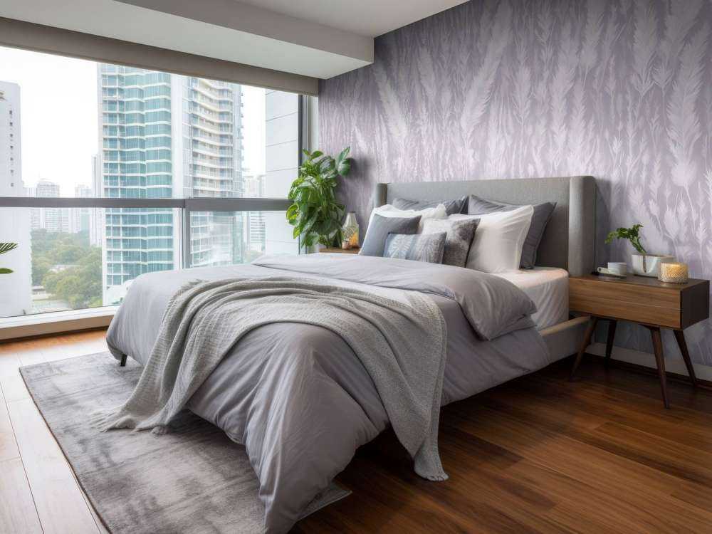 Parete di erbe di campo - viola