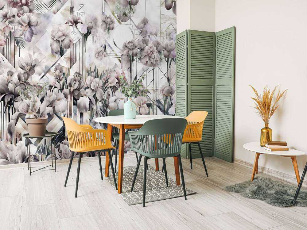 Enormi Iris Acquerellati Gialli