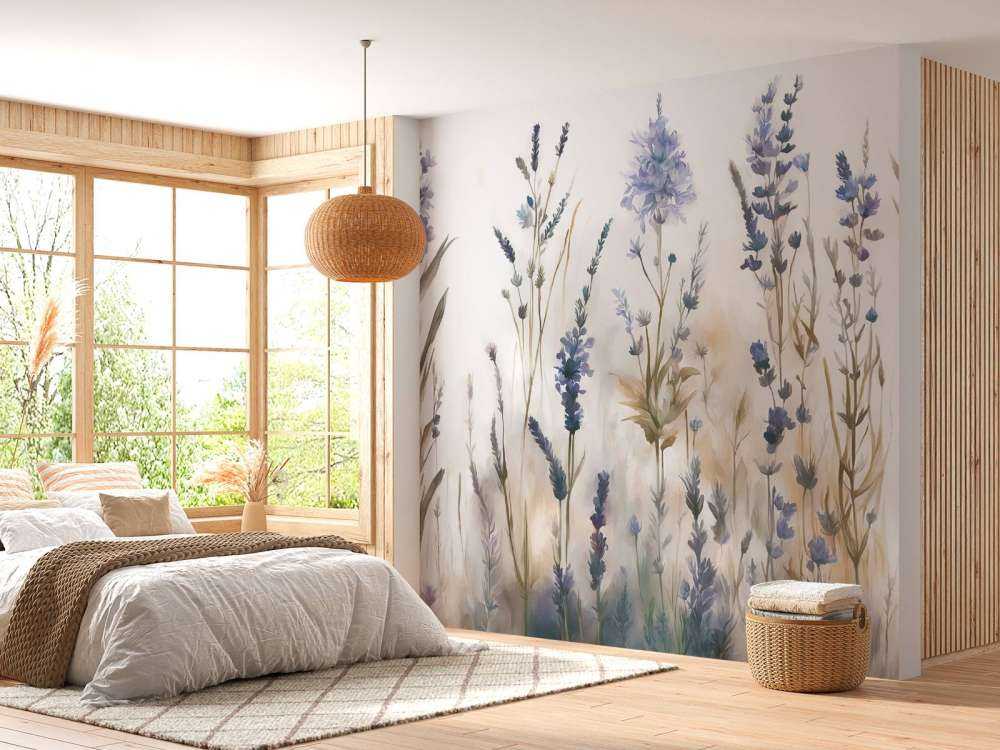 Lavanda Radura Senza Giunte Blu Chiaro