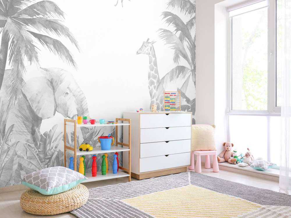 Vrolijke jungle dieren