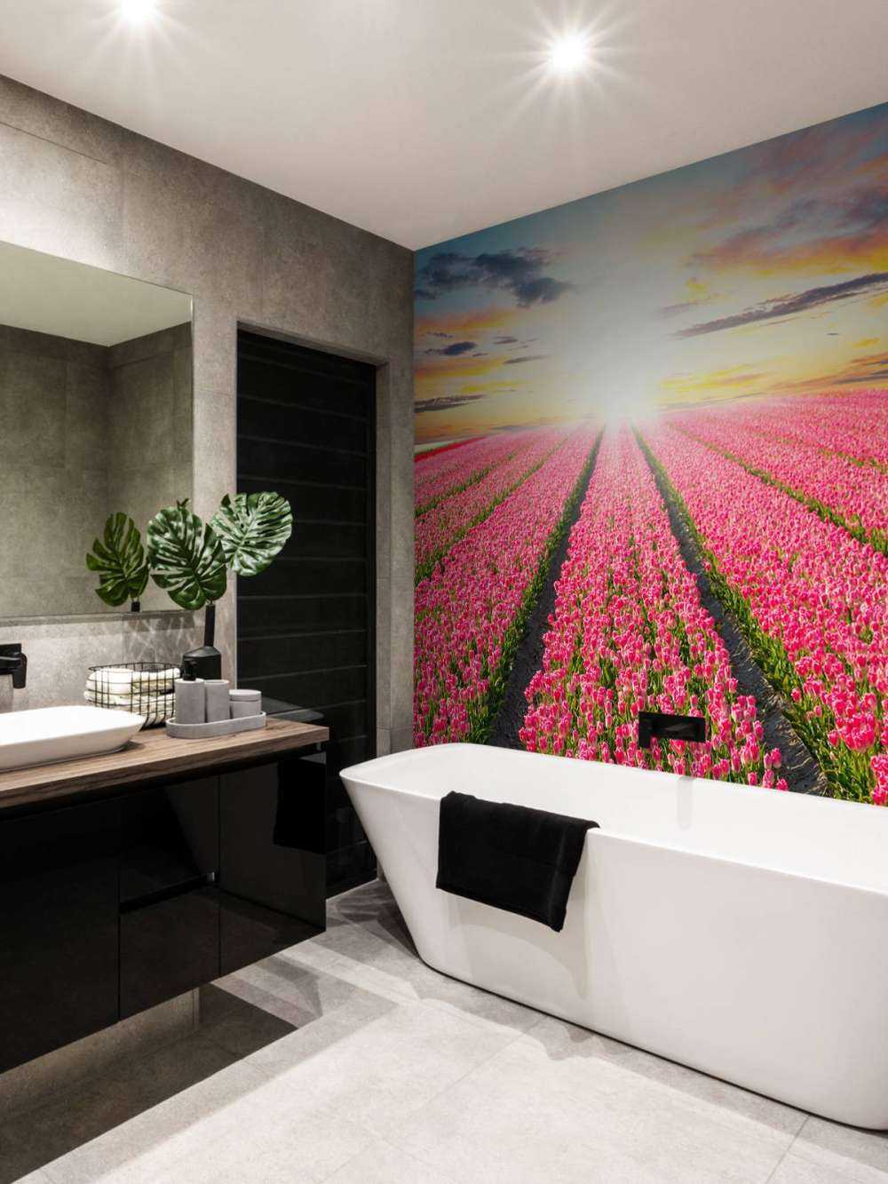 Tulipani con il sole nascente