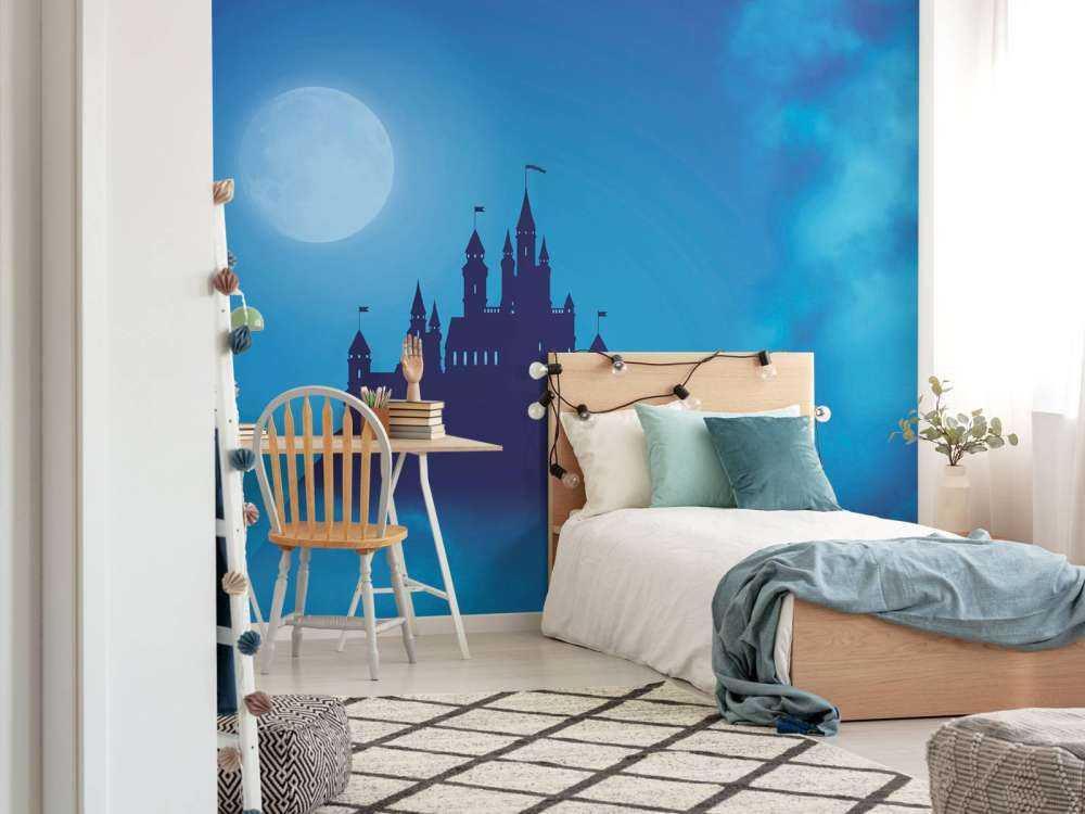 Castello con la luce della luna