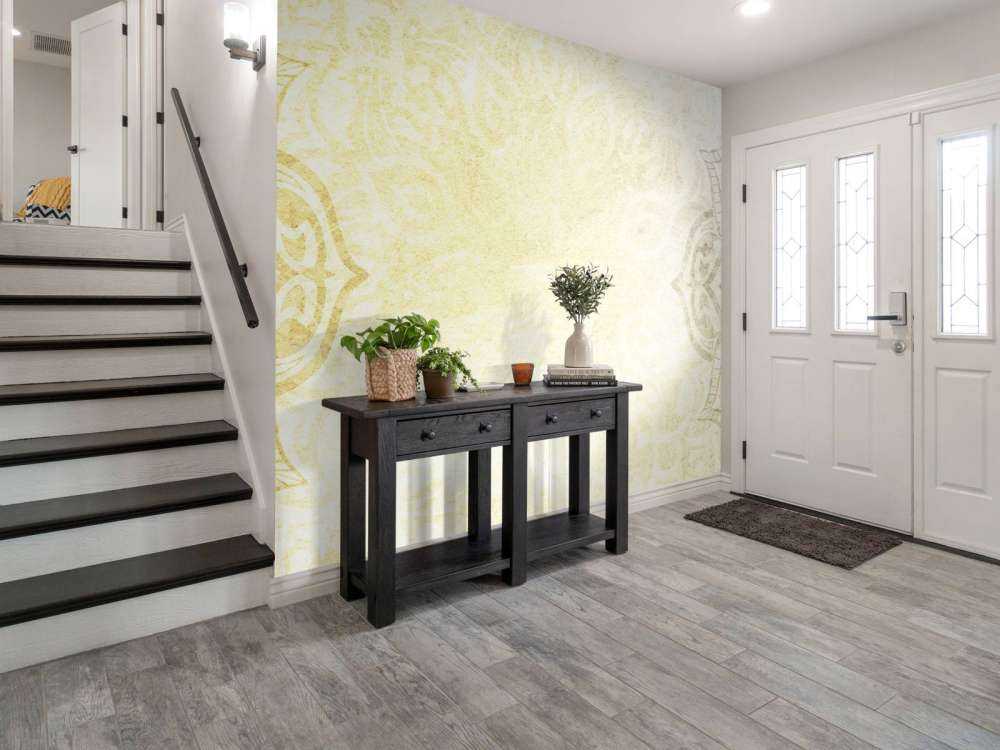 Mandala gialli e grigi