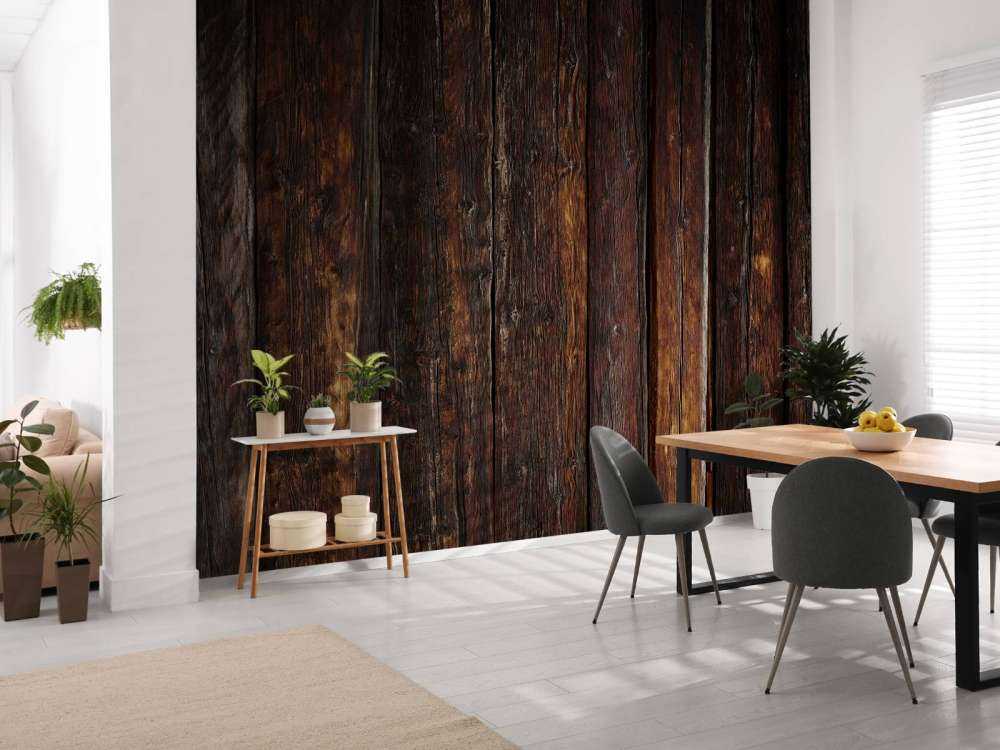 Legno scuro bruciato