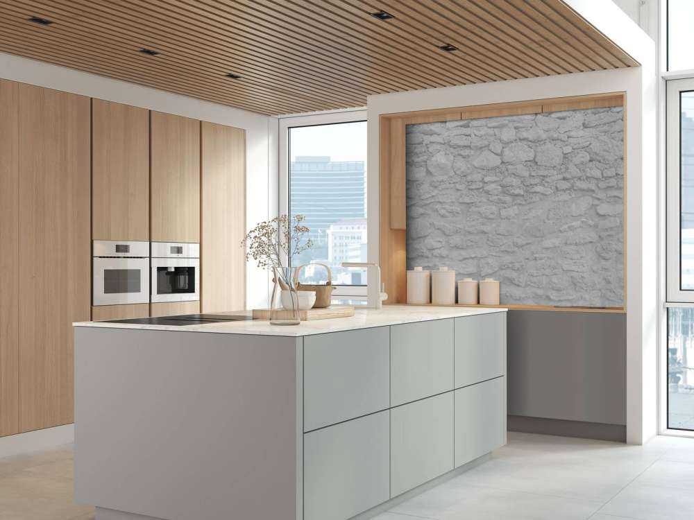 Muro leggero con mattoni grezzi