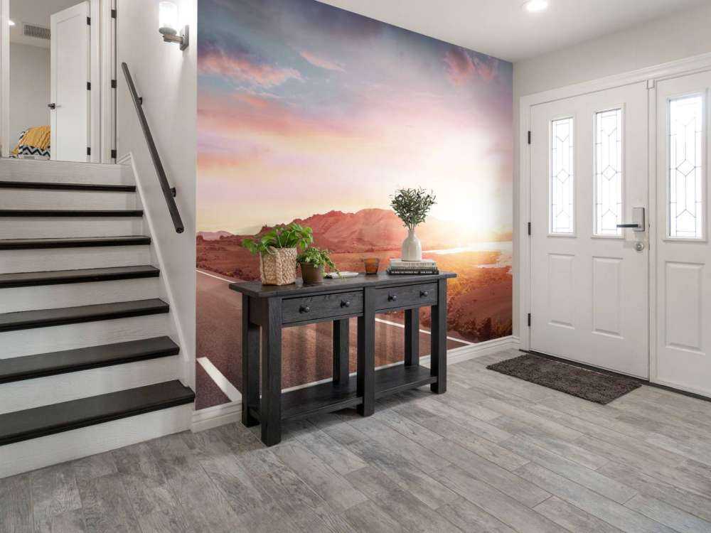 Strada lungo il lago