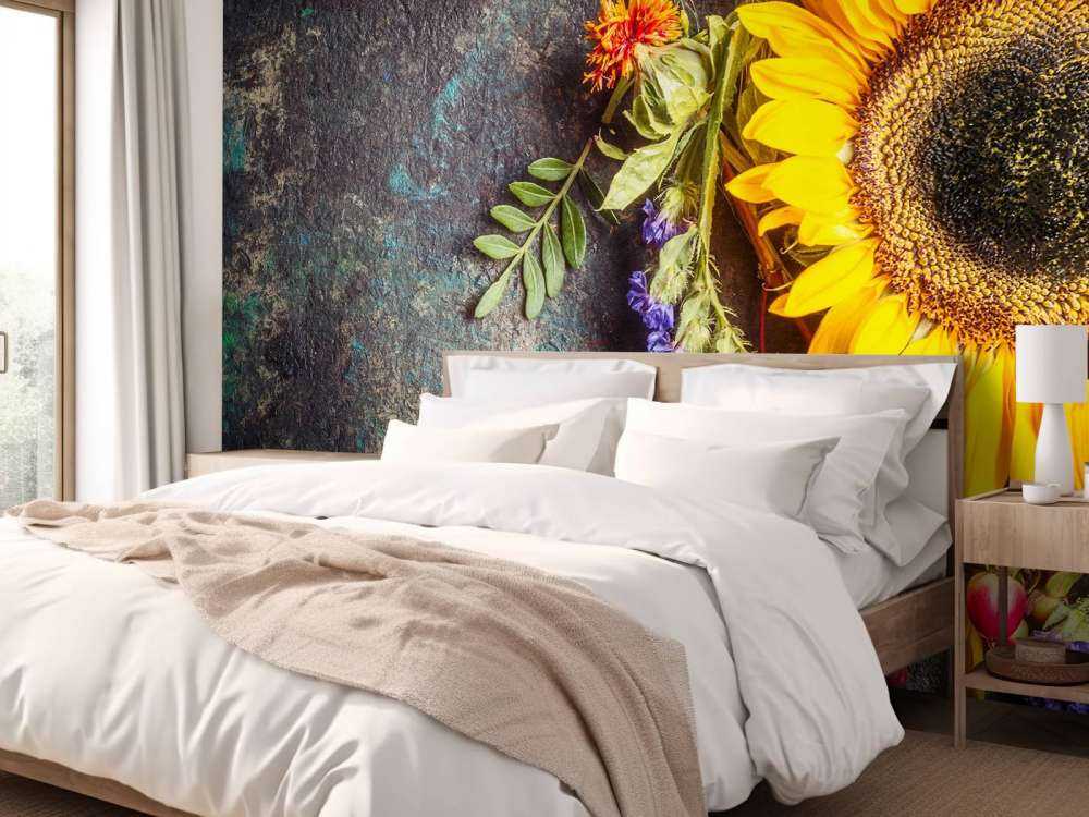 Statua floreale autunnale