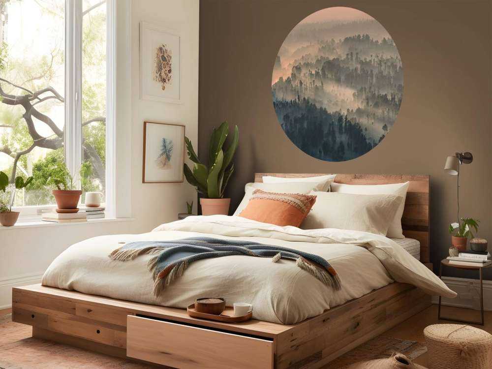 Montagne nebbiose in Indonesia