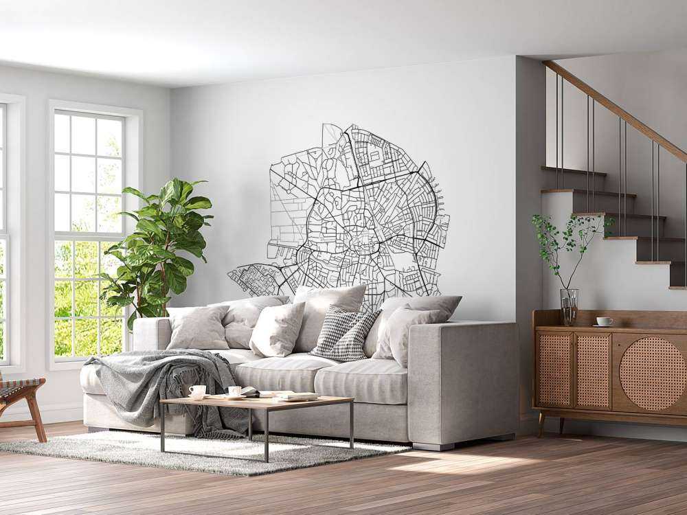 Mappa di Hilversum, bianco 