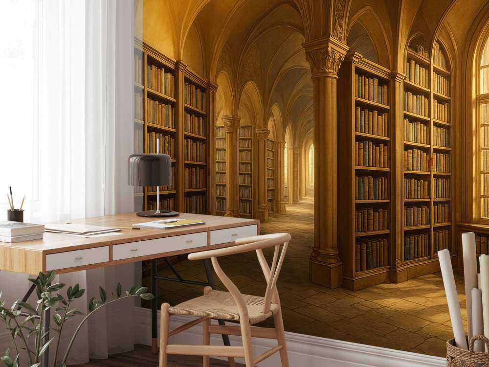 Biblioteca ad arco dorato