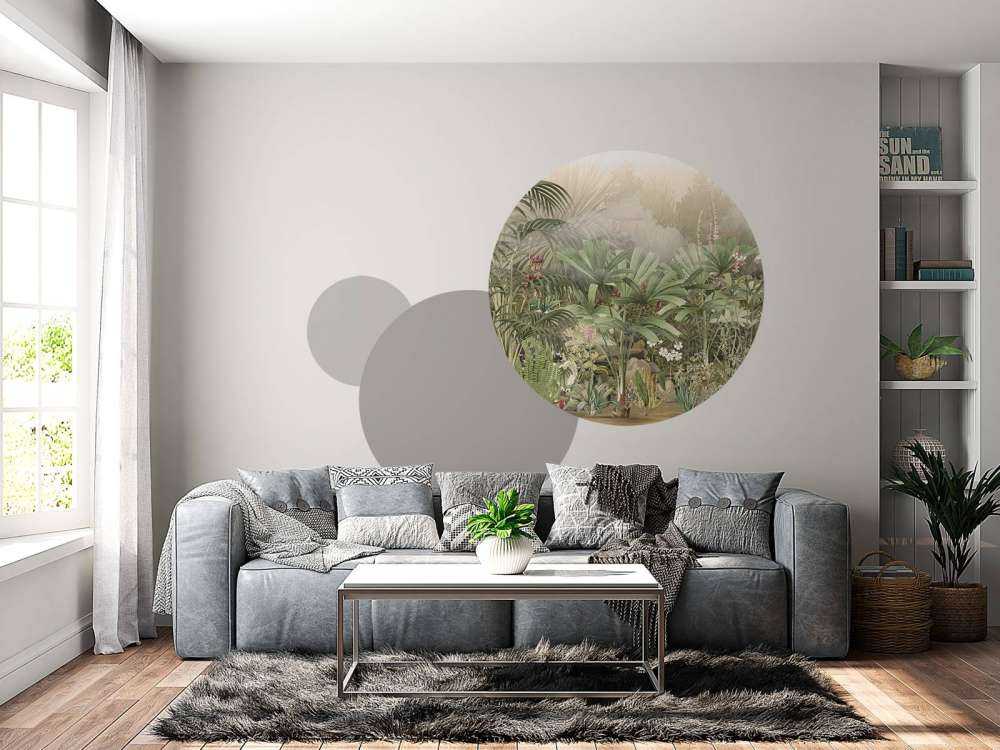 Mattina nel Giardino Tropicale Verde