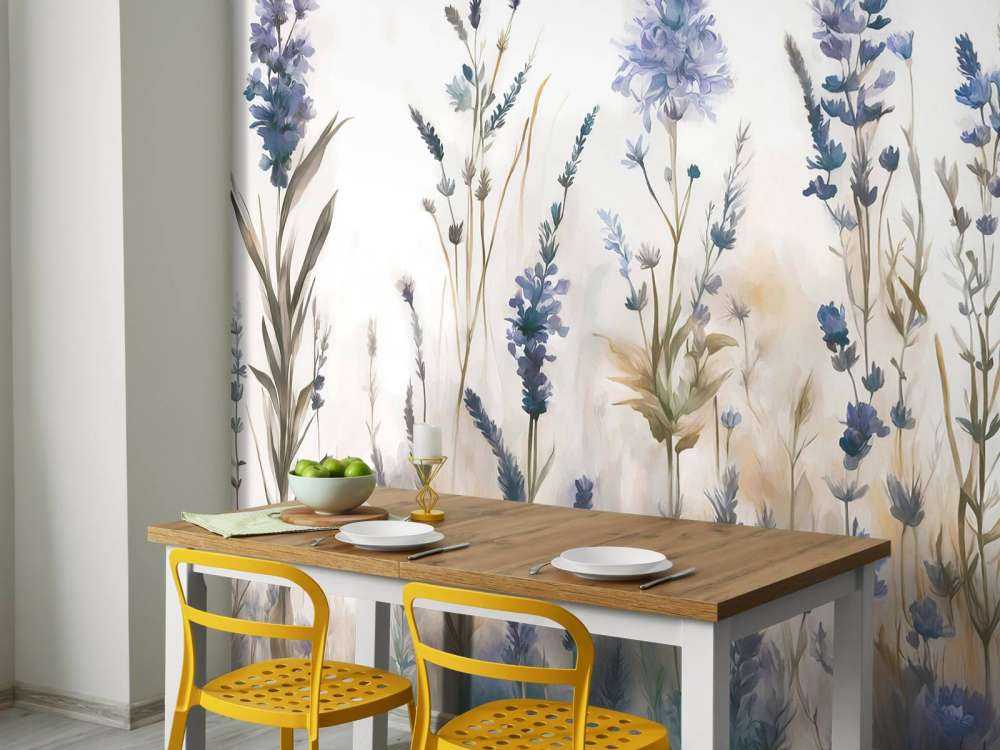 Lavanda Radura Senza Giunte Blu Chiaro